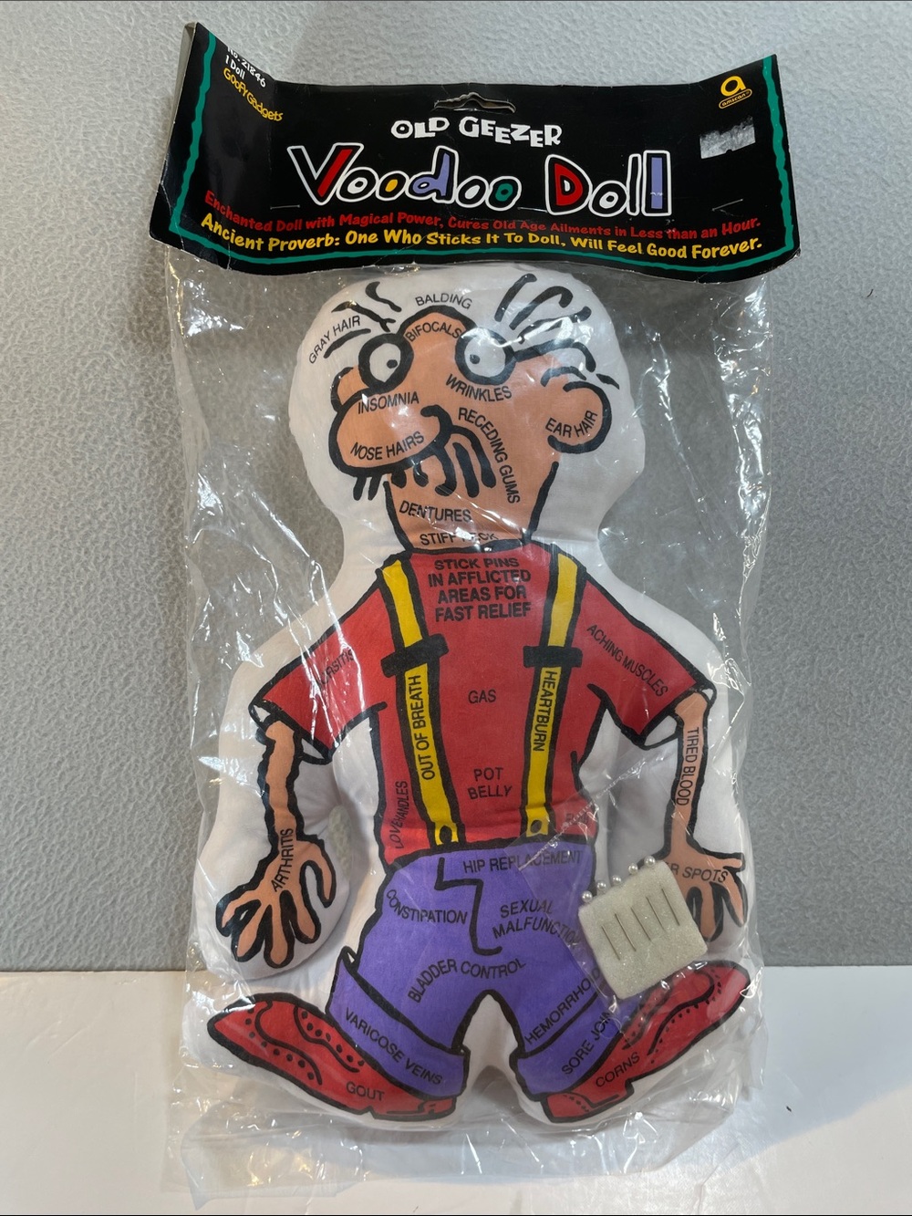 Goofy Gadgets Old Geezer Voodoo Doll NEW!
